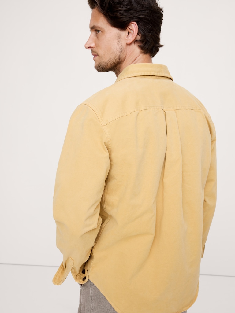 Cotton Twill Shirt Jacket