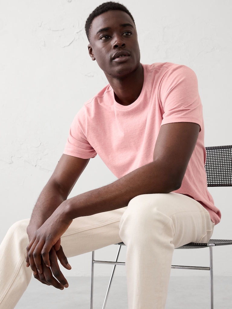 Standard-Fit Premium Wash Crew-Neck T-Shirt