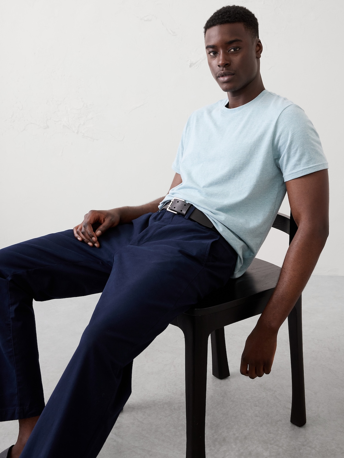 Standard-Fit Premium Wash Crew-Neck T-Shirt