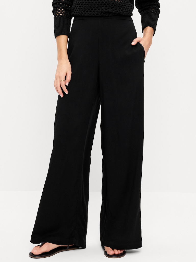High-Waisted Playa Wide-Leg Pants