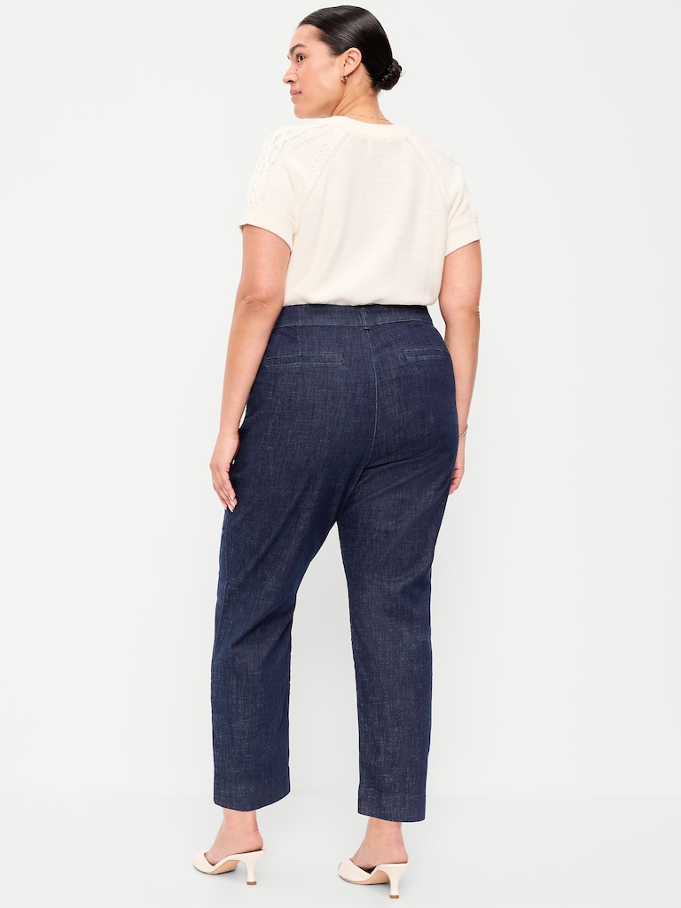 High-Waisted Pixie Straight Pants