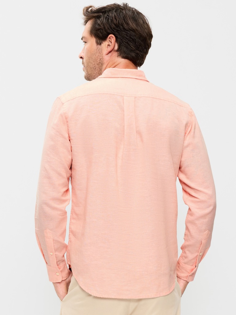 Classic Fit Linen-Blend Shirt