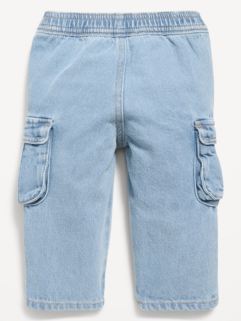 Baggy Barrel-Leg Cargo Jeans for Baby