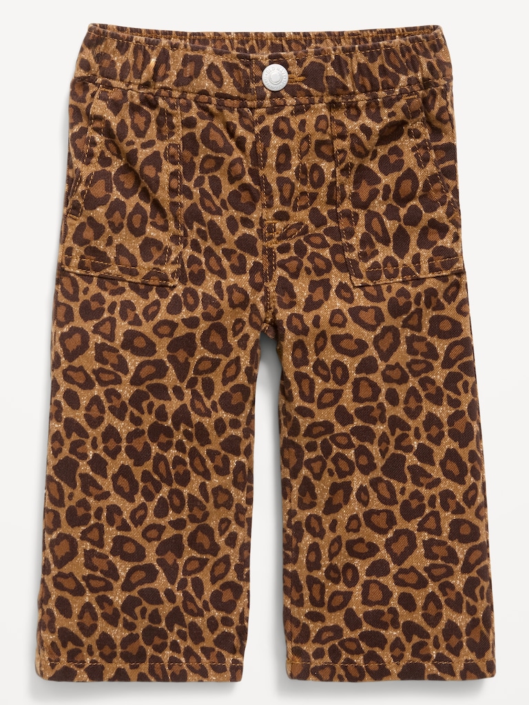 Printed Wide-Leg Pants for Baby
