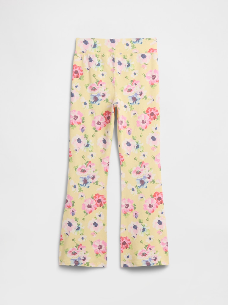 Kids Pull-On Stretch Jersey Flare Leggings