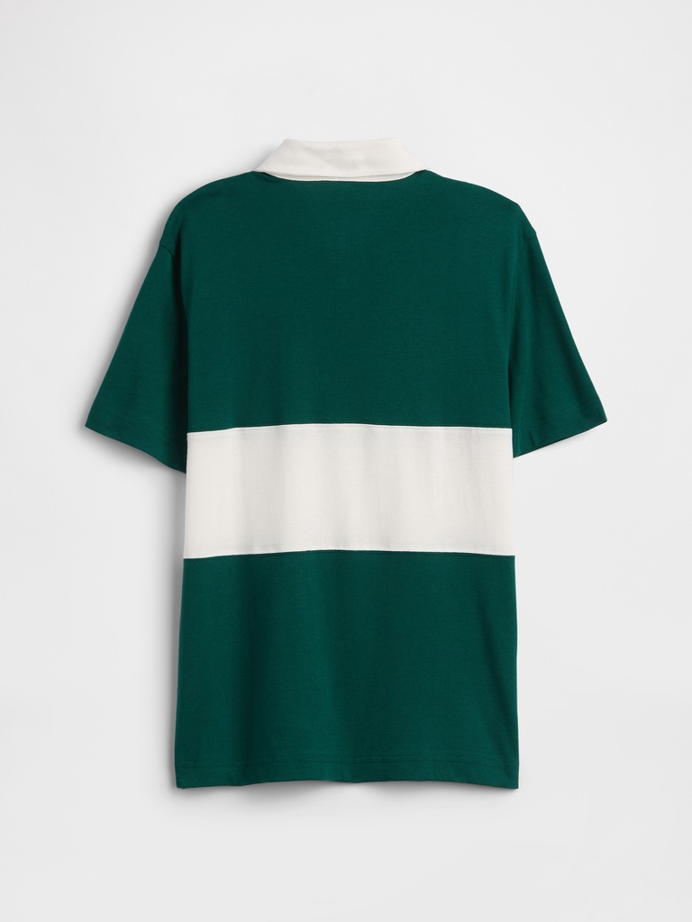 Kids Colorblock Rugby Polo Shirt
