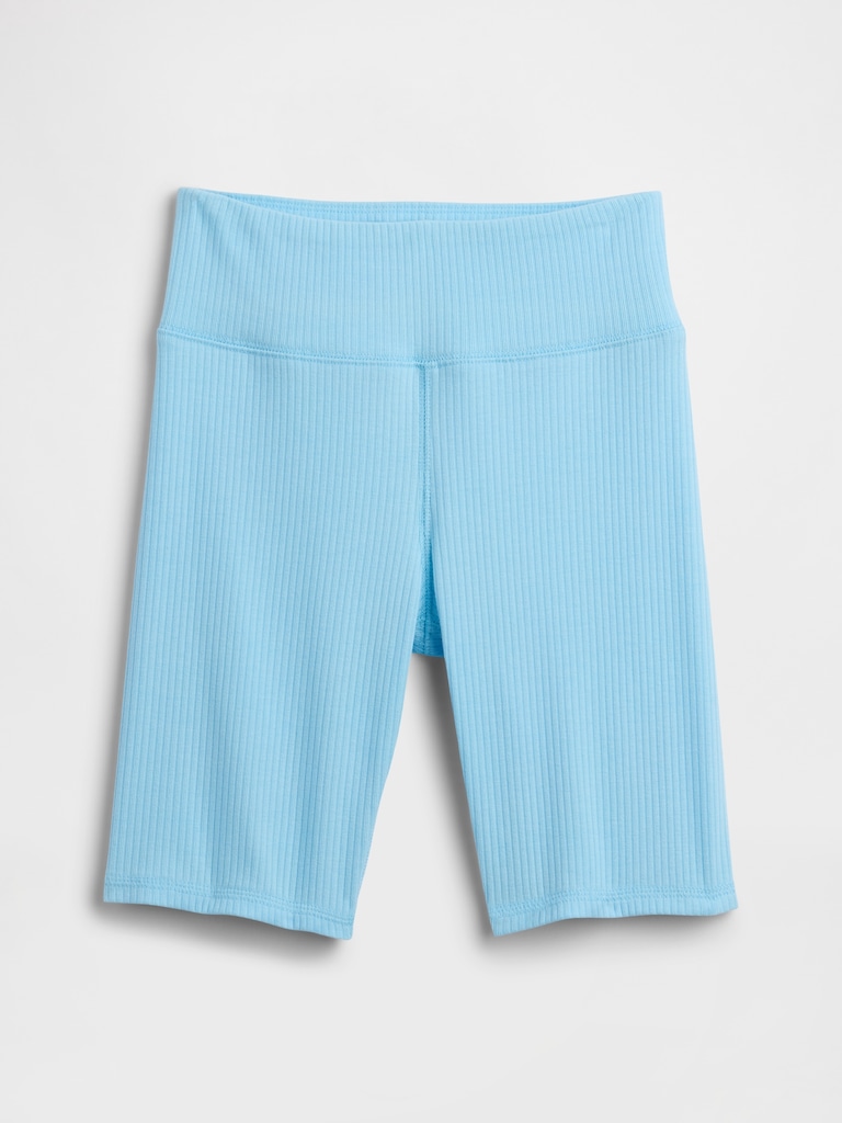 Kids Pull-On Ribbed Bike Shorts