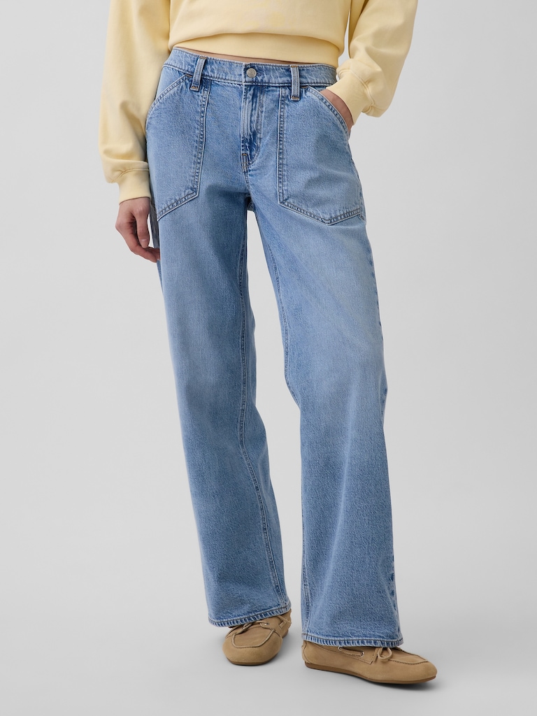 Low Rise '90s Loose Jeans
