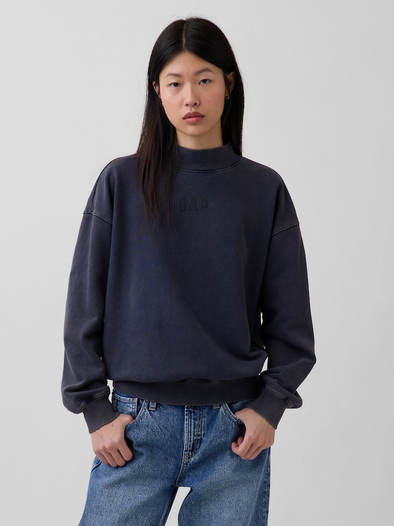 Heavyweight French Terry Oversized Mockneck Sweatshirt
