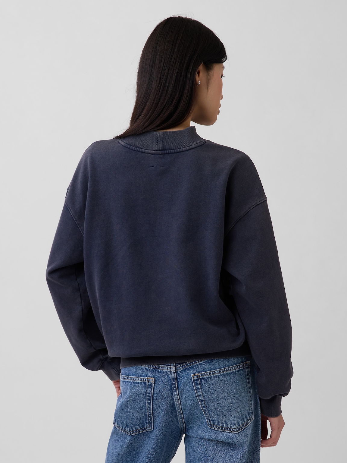 Heavyweight French Terry Oversized Mockneck Sweatshirt