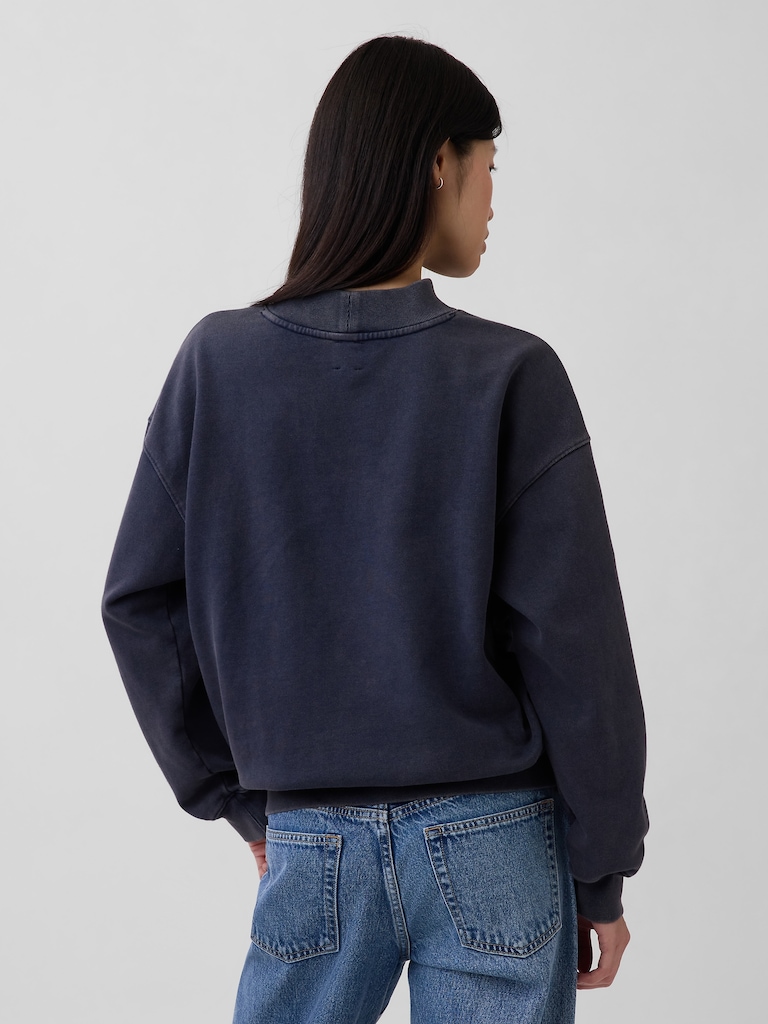 Heavyweight French Terry Oversized Mockneck Sweatshirt