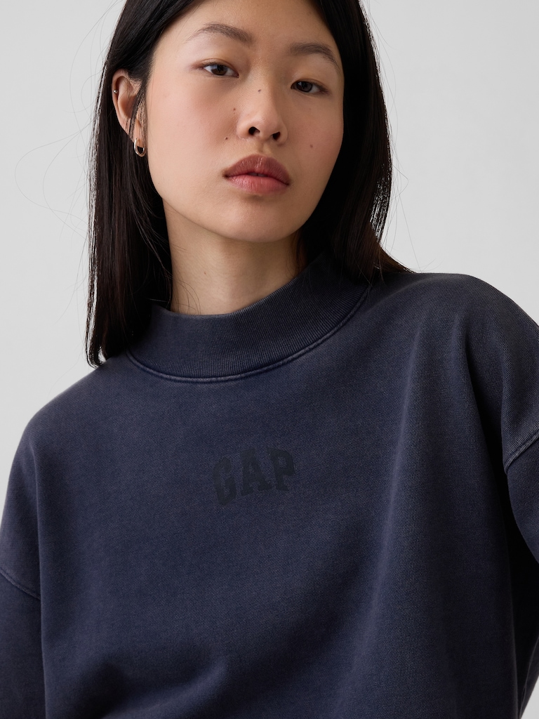 Heavyweight French Terry Oversized Mockneck Sweatshirt