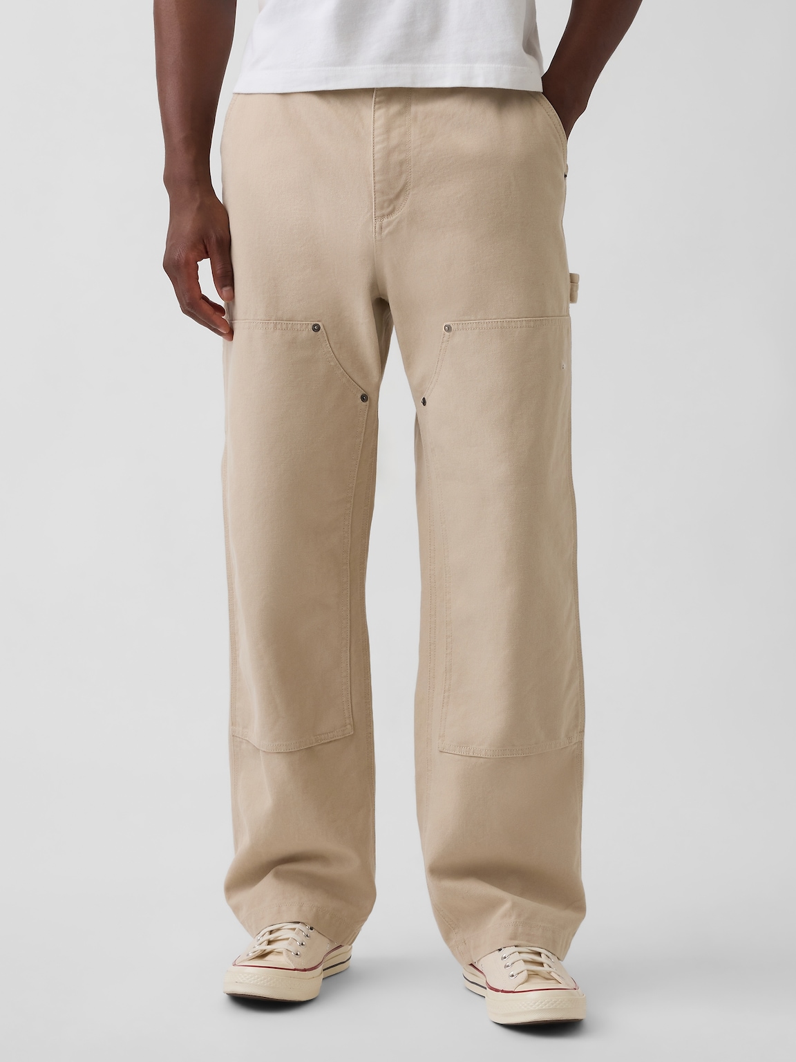 '90s Loose Canvas Double-Knee Carpenter Pants