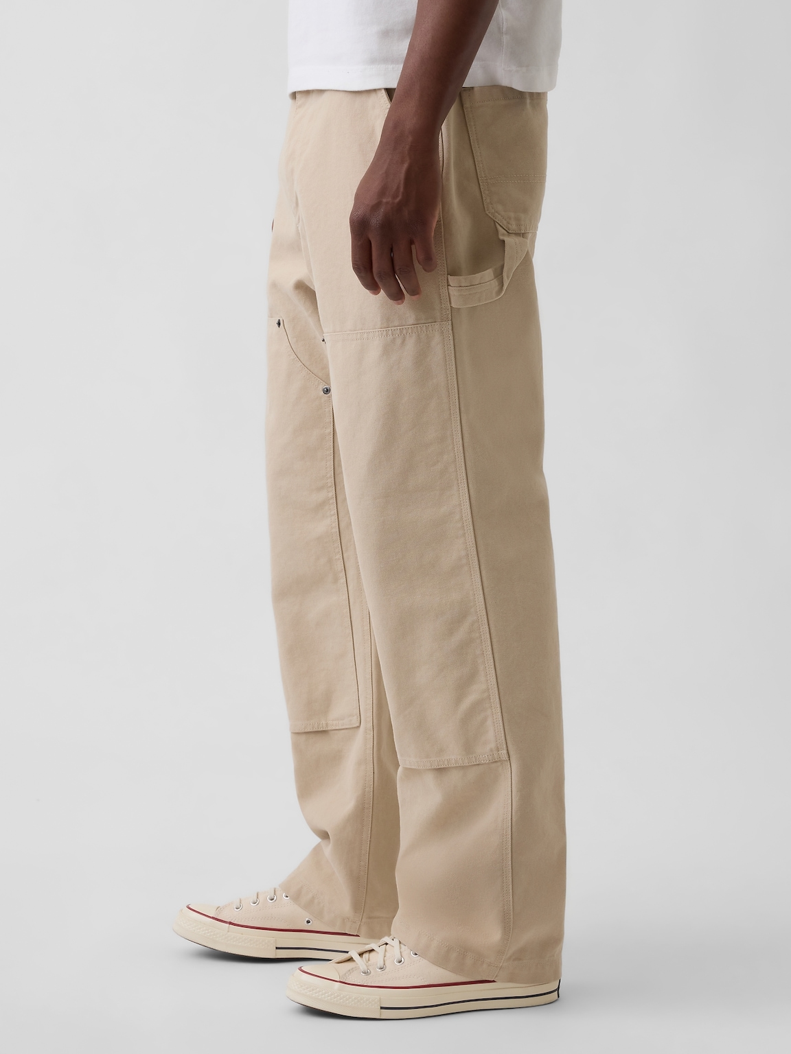 '90s Loose Canvas Double-Knee Carpenter Pants