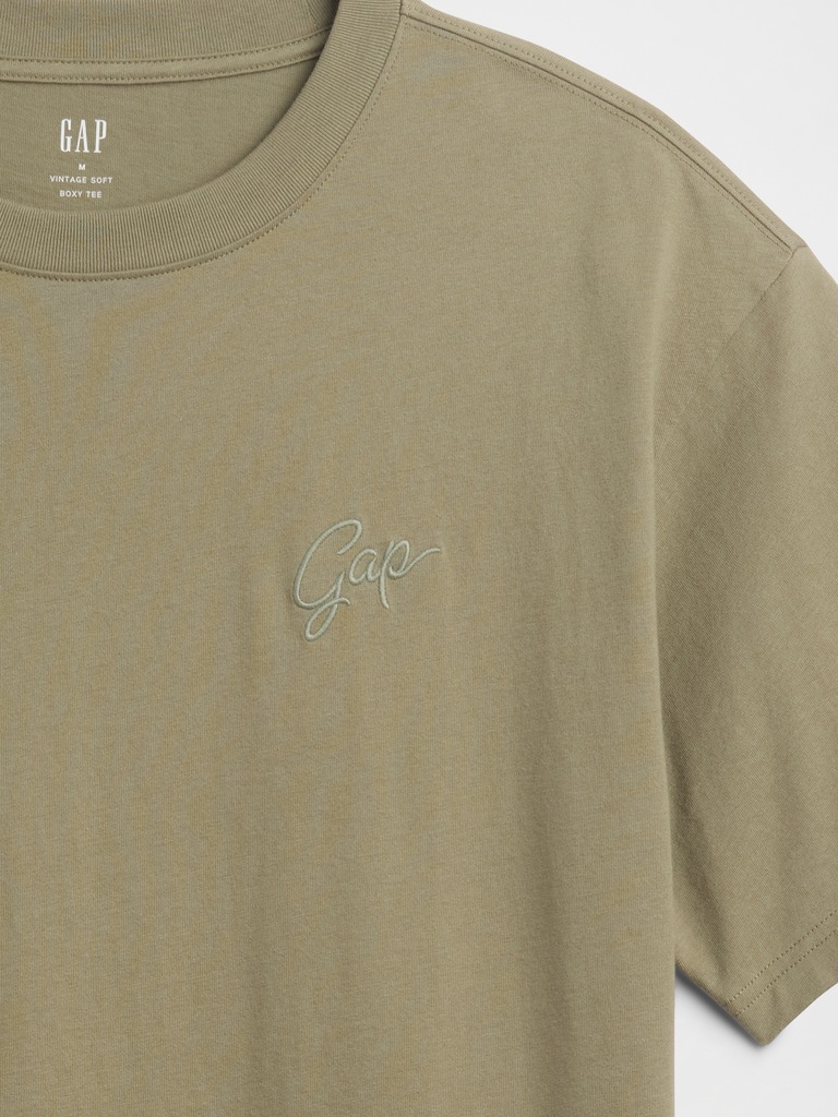 Vintage Soft Boxy Gap Logo T-Shirt