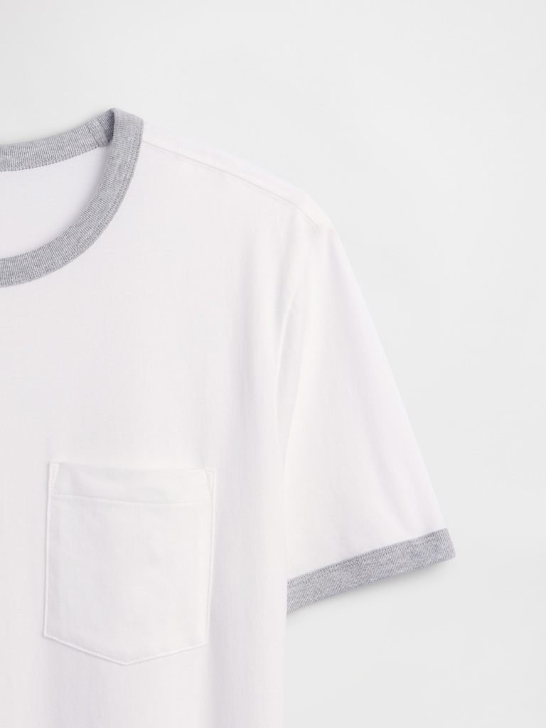 Everyday Soft Ringer Pocket T-Shirt