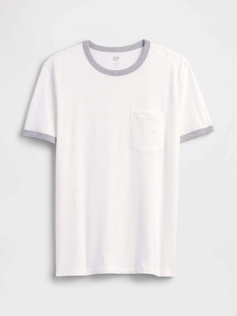 Everyday Soft Ringer Pocket T-Shirt