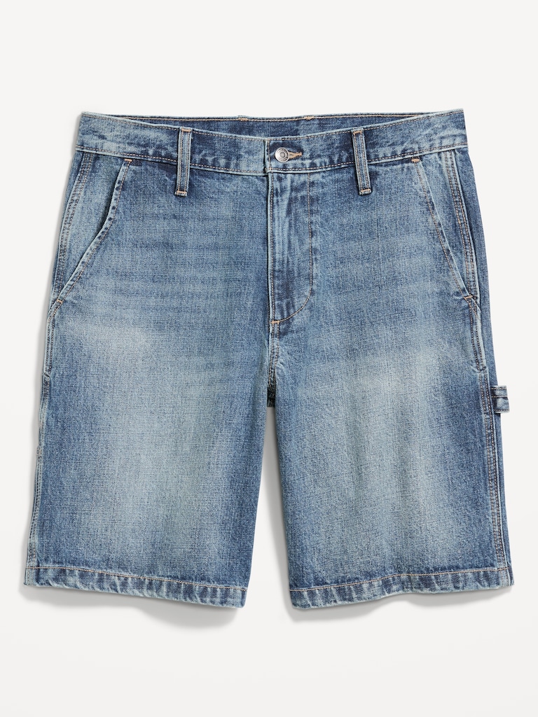 Baggy Tech Carpenter Jean Shorts-- 10-inch inseam