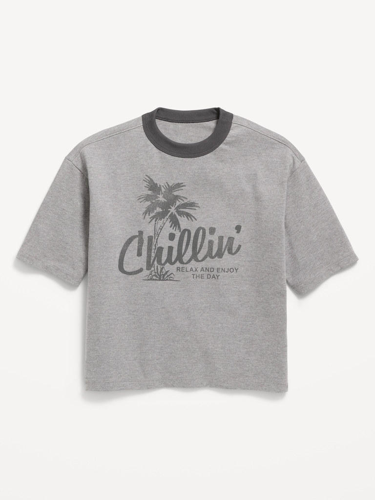 Short-Sleeve Boxy Graphic T-Shirt for Boys
