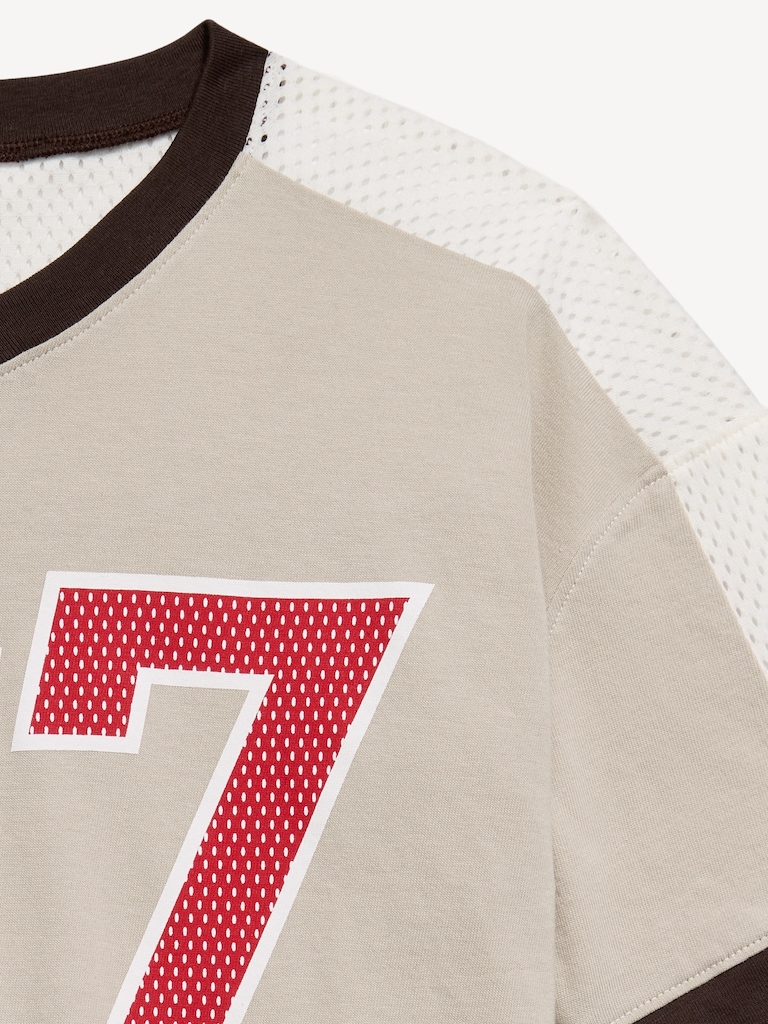 Oversized Short-Sleeve Graphic T-Shirt for Boys