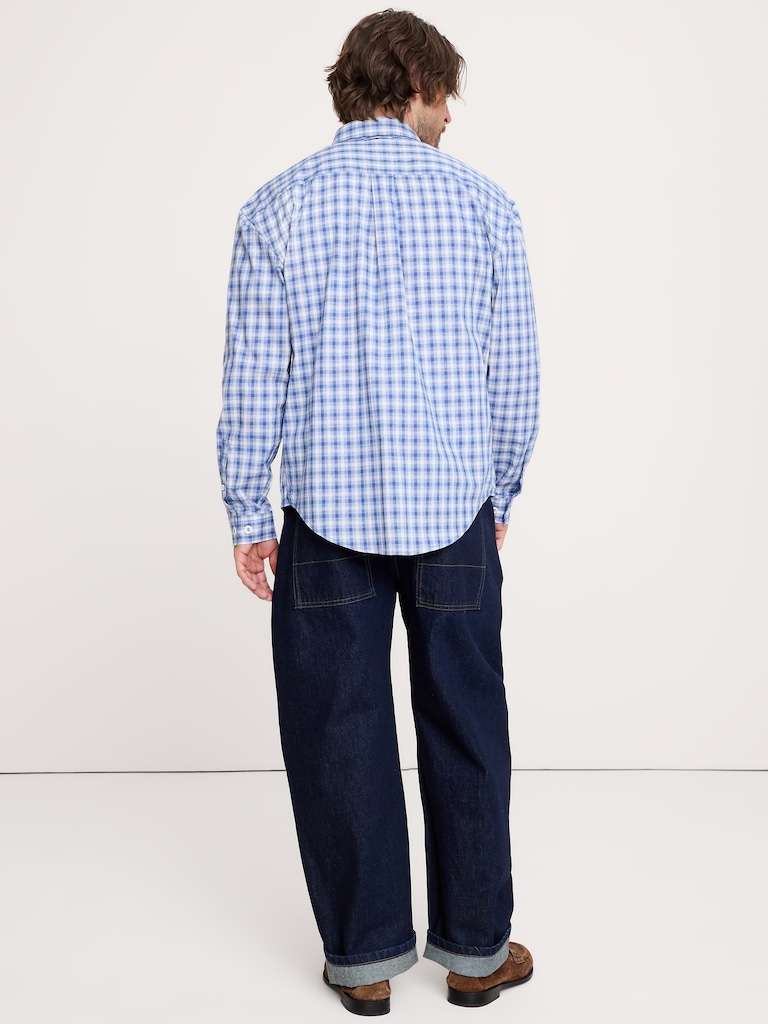 Relaxed-Fit Washed Cotton Poplin Shirt