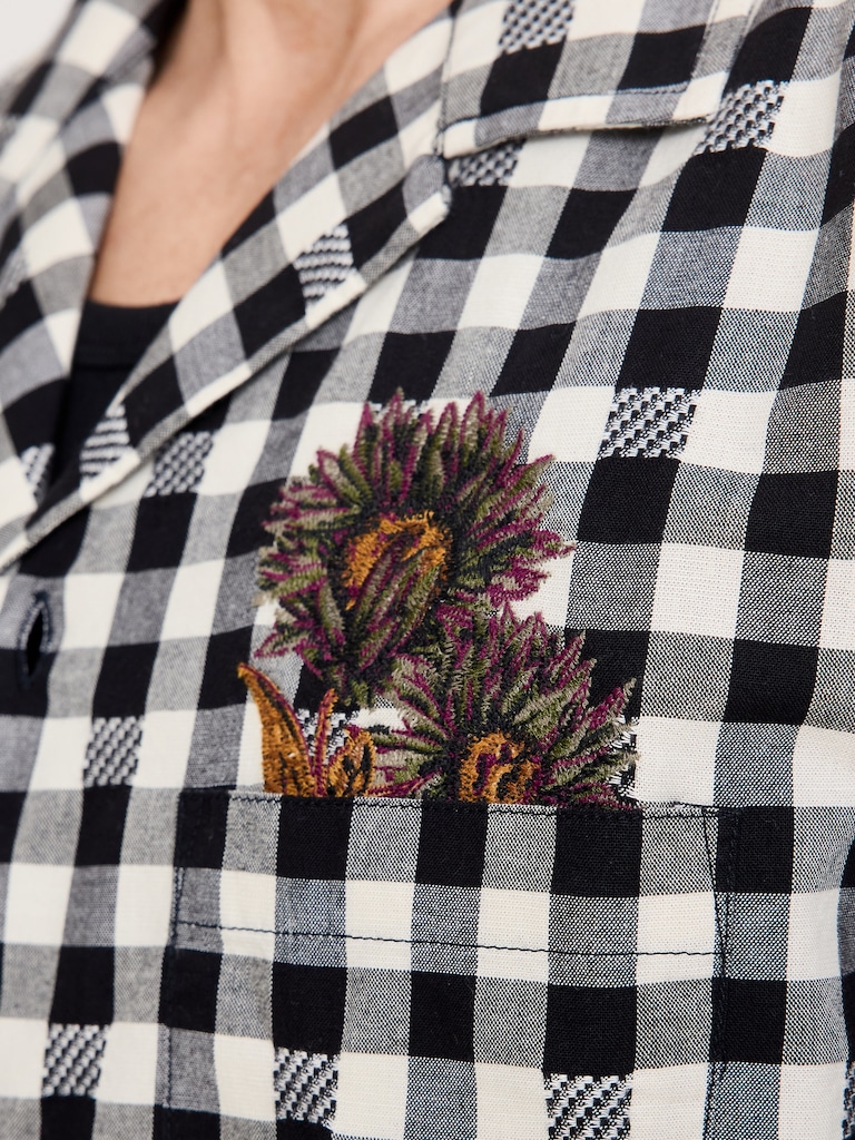 Relaxed-Fit Embroidered Cotton Resort Shirt