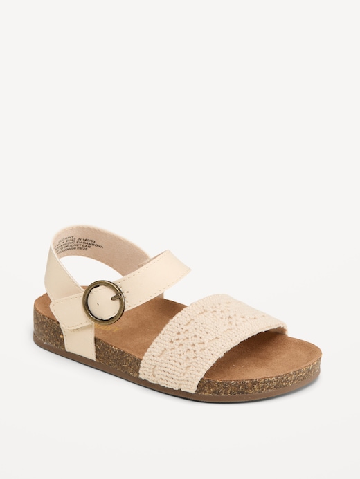 Crochet Crochet-Strap Sandals for Toddler Girls on clearance at Old Navy — 50% off