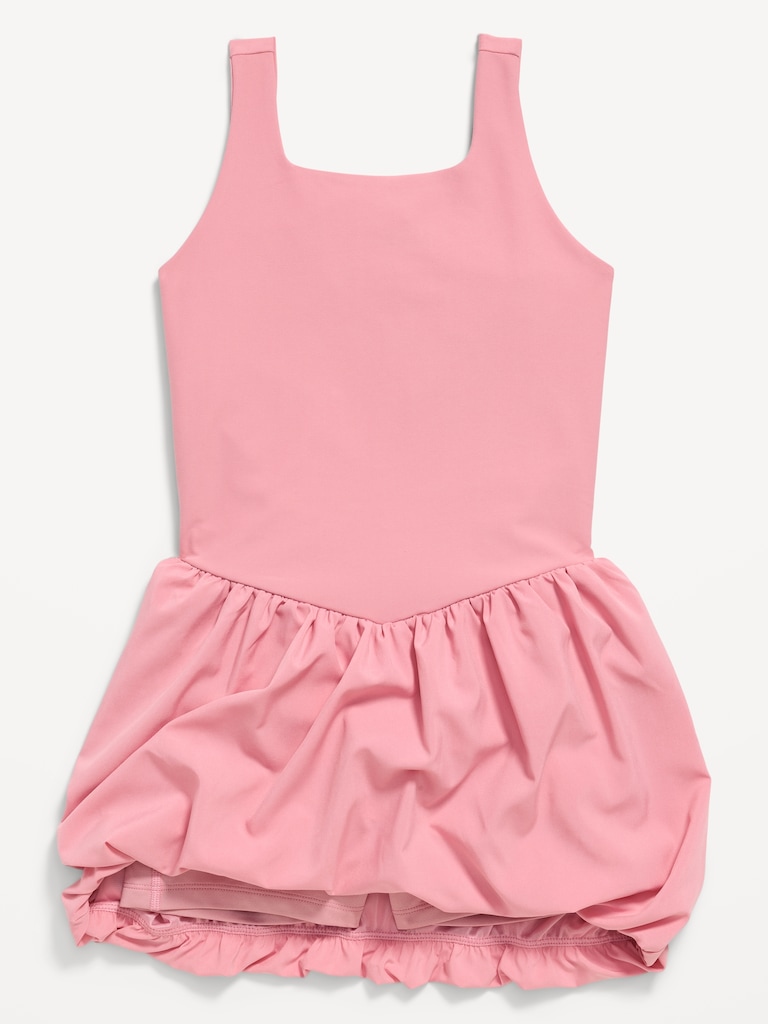 PowerSoft Sleeveless Bubble Athletic Dress for Girls