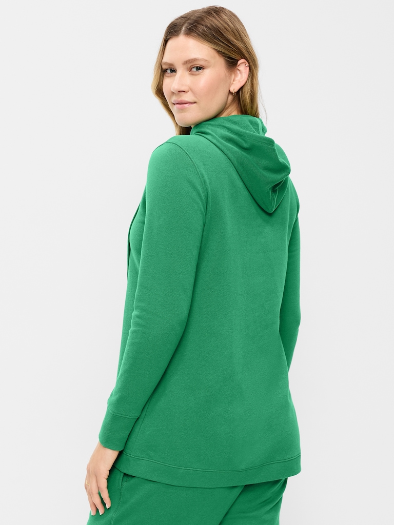 Maternity Cross-Front Nursing Pullover Hoodie