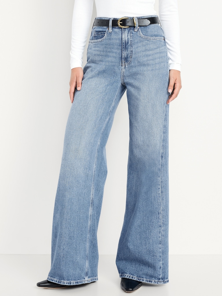 Extra High-Waisted Super Wide-Leg Jeans
