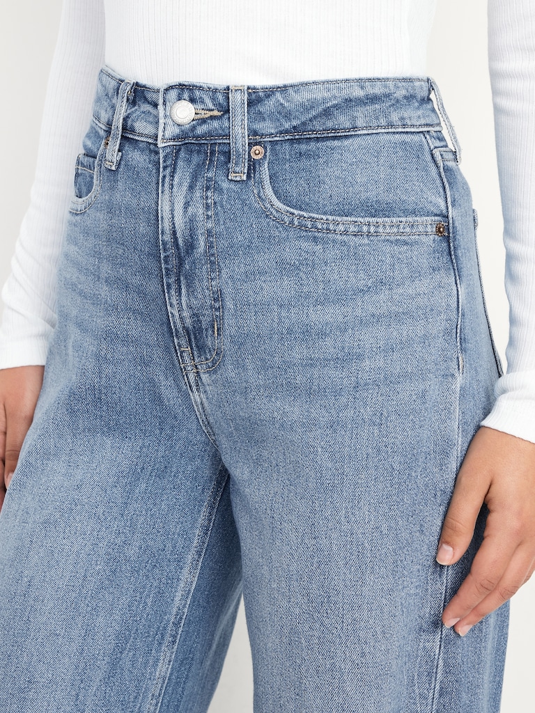 Extra High-Waisted Super Wide-Leg Jeans