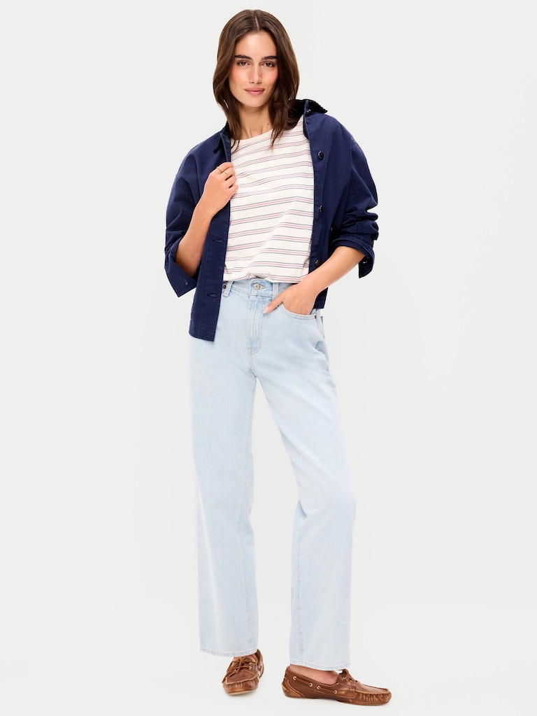 High-Waisted OG Loose Rigid Jeans