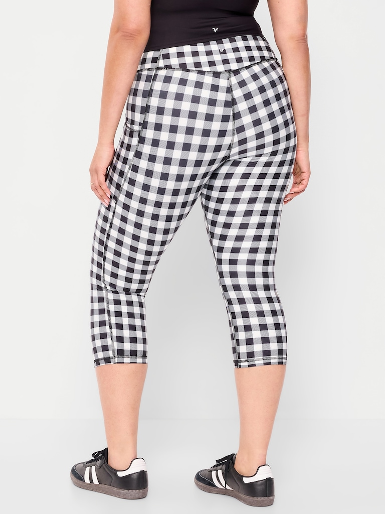 High-Waisted PowerSoft Crop Pocket Leggings