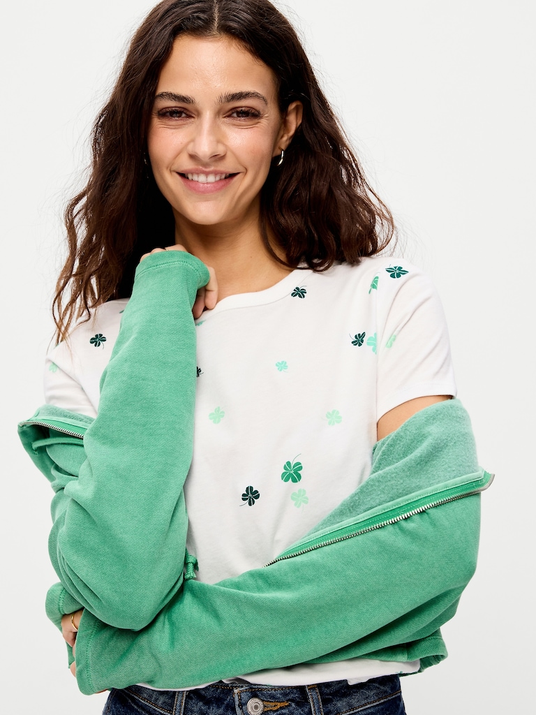 EveryWear Crew-Neck Printed T-Shirt