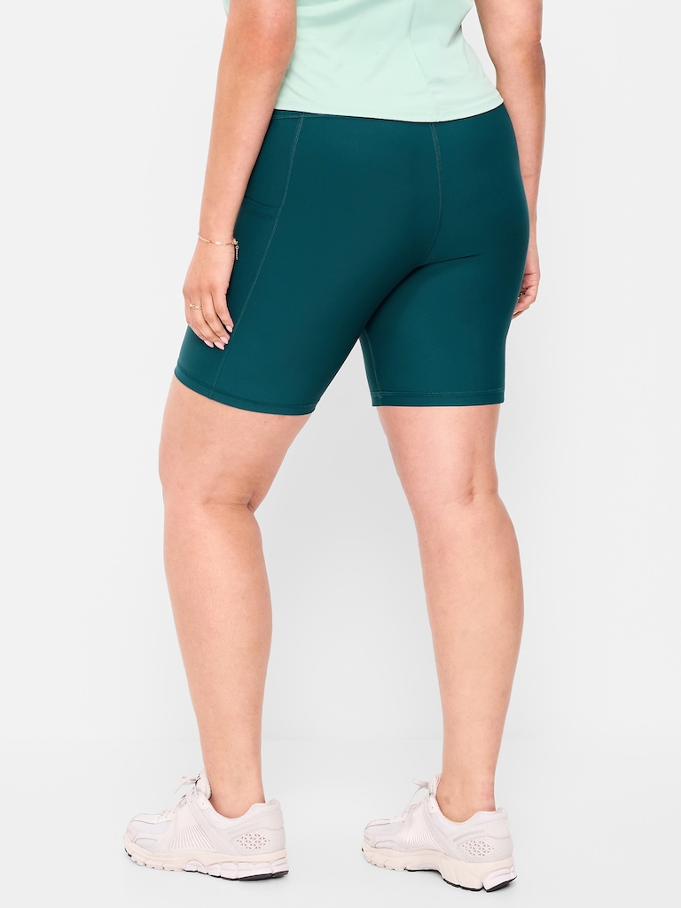 High-Waisted PowerSoft Biker Shorts -- 8-inch inseam