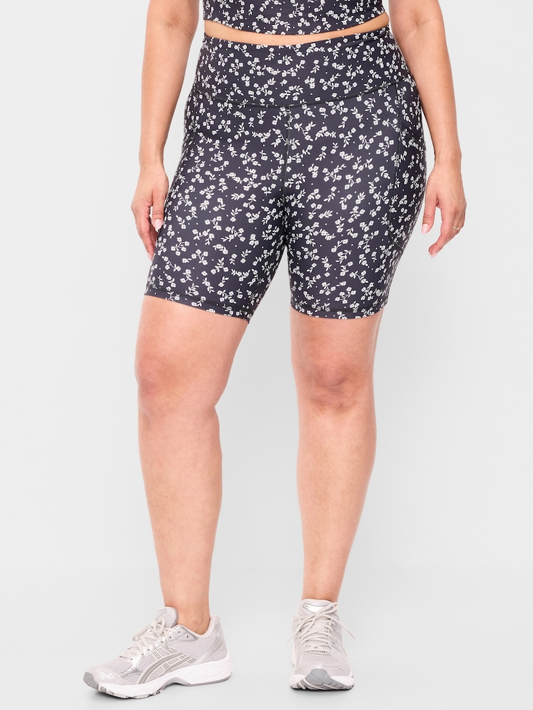 High-Waisted PowerSoft Biker Shorts -- 8-inch inseam
