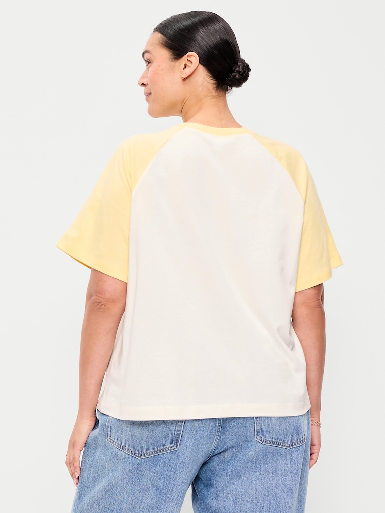 Vintage Crew-Neck Raglan T-Shirt