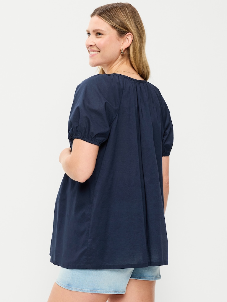 Maternity Airy Button-Down Top