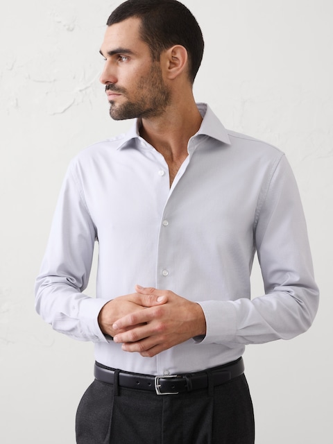 Men's Gray Dress Shirts | Banana Republic Factory Men's Gray Dress Shirts | Banana Republic Factory