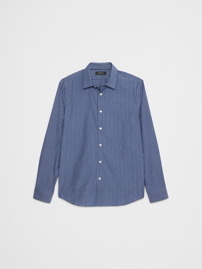 Slim-Fit Untucked Dress Shirt