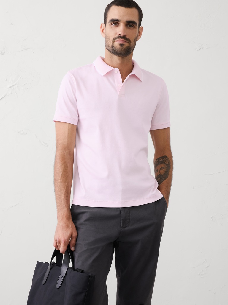 Slim-Fit Luxe Touch Tipped Polo