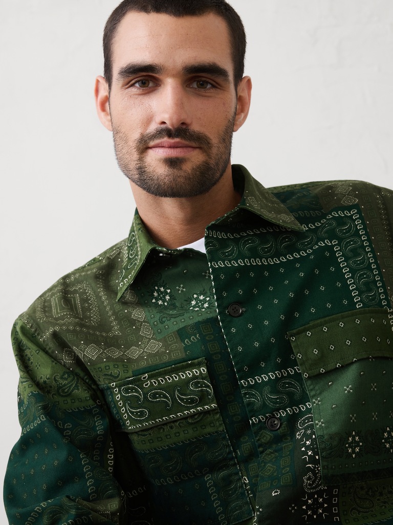 Relaxed-Fit Surplus Overshirt