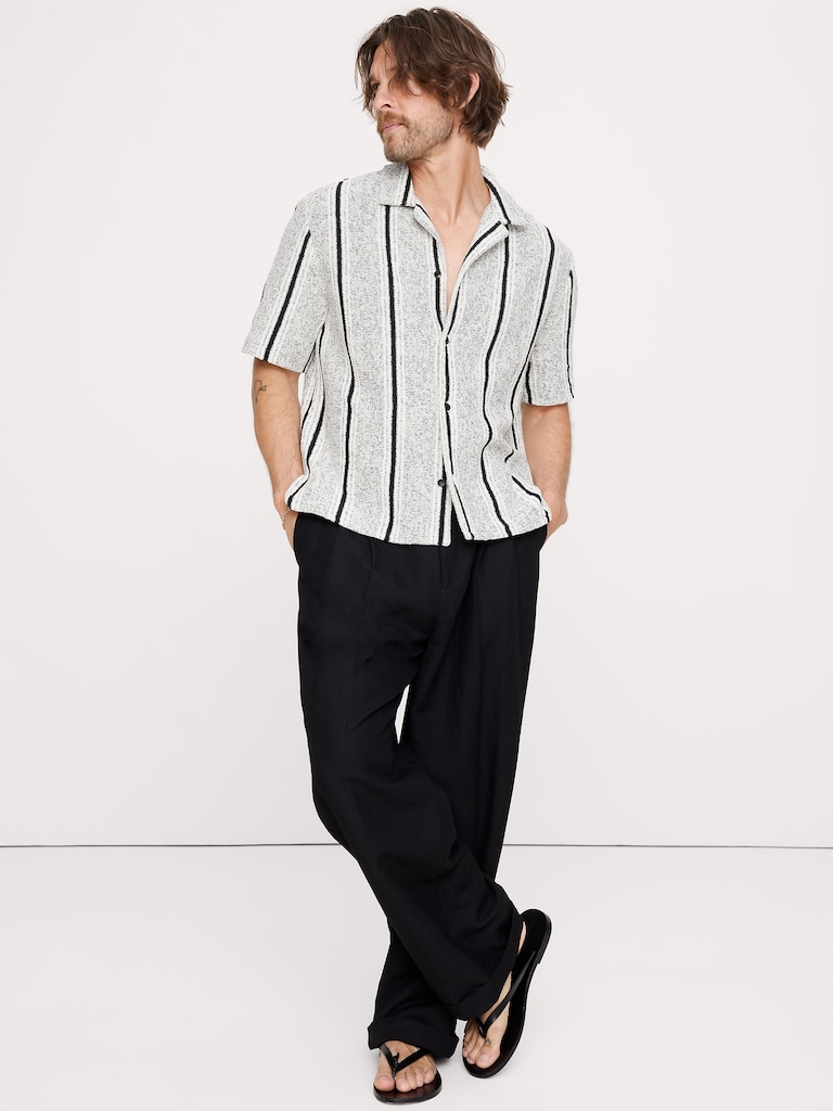 Relaxed-Fit Striped Resort Shirt