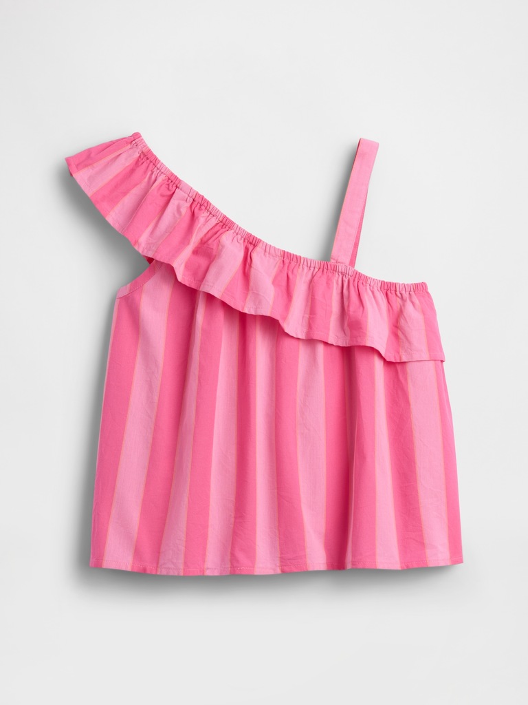 Kids One-Shoulder Ruffle Top
