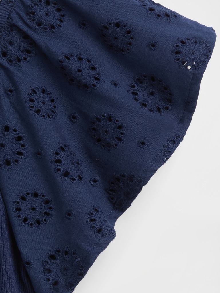 Kids Eyelet Flutter Sleeve T-Shirt