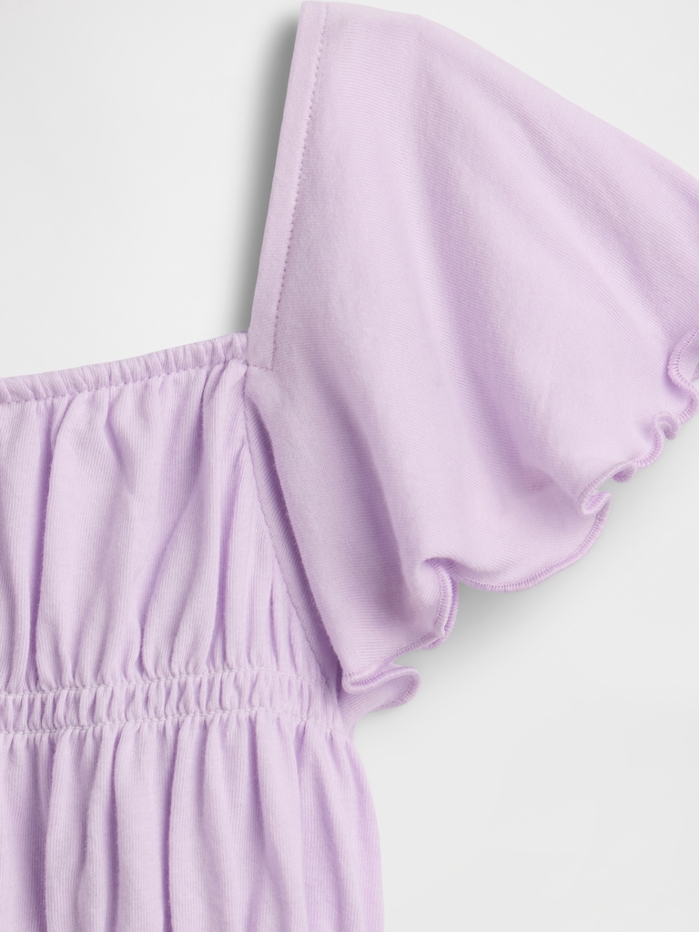 Kids Smocked Flutter Sleeve Top