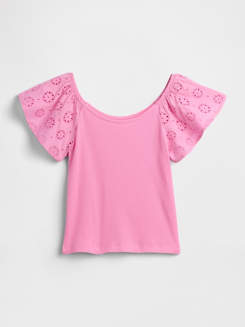 Blouse Fille Gap Kids Rayée Framboise/blanc Taille M - Occasion Très Bon état, Coton