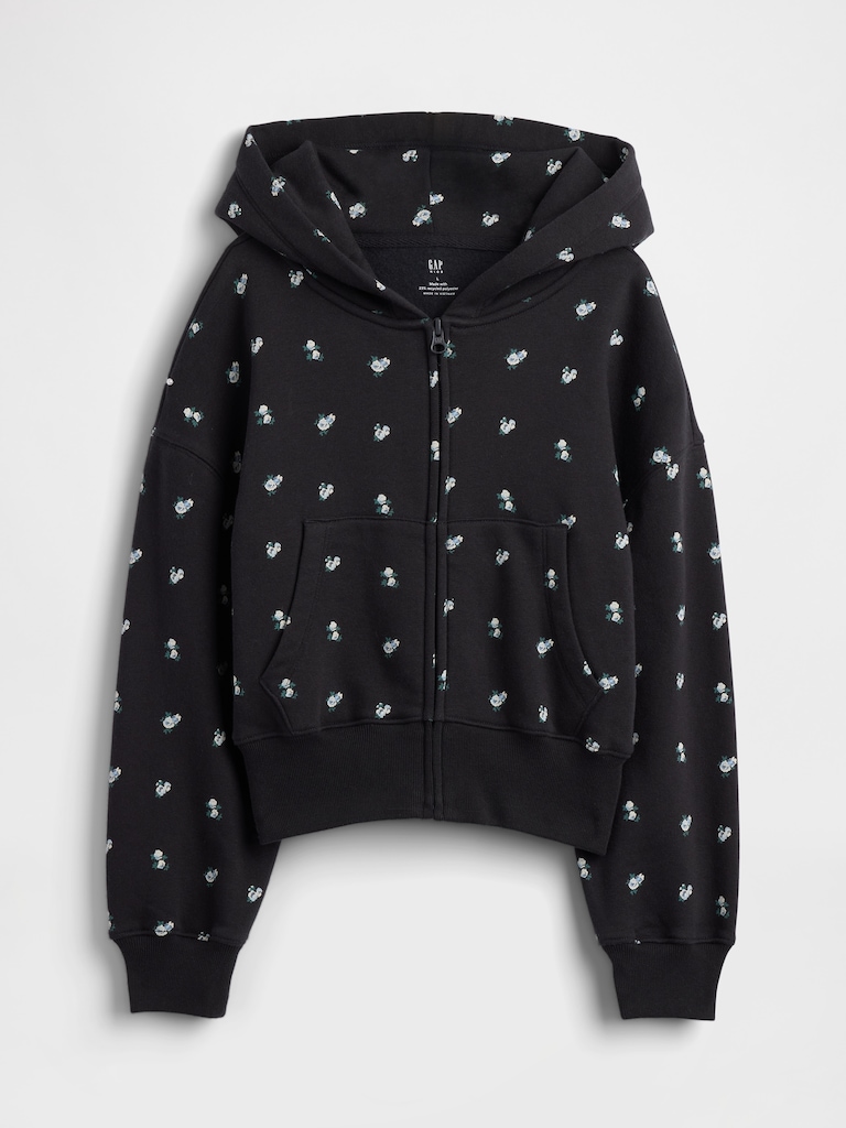 Kids VintageSoft Oversized Logo Zip Hoodie