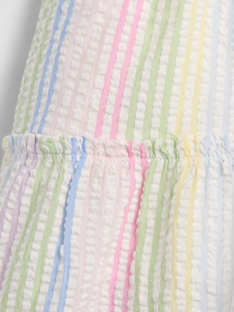 Baby Seersucker Flutter Tank Dress