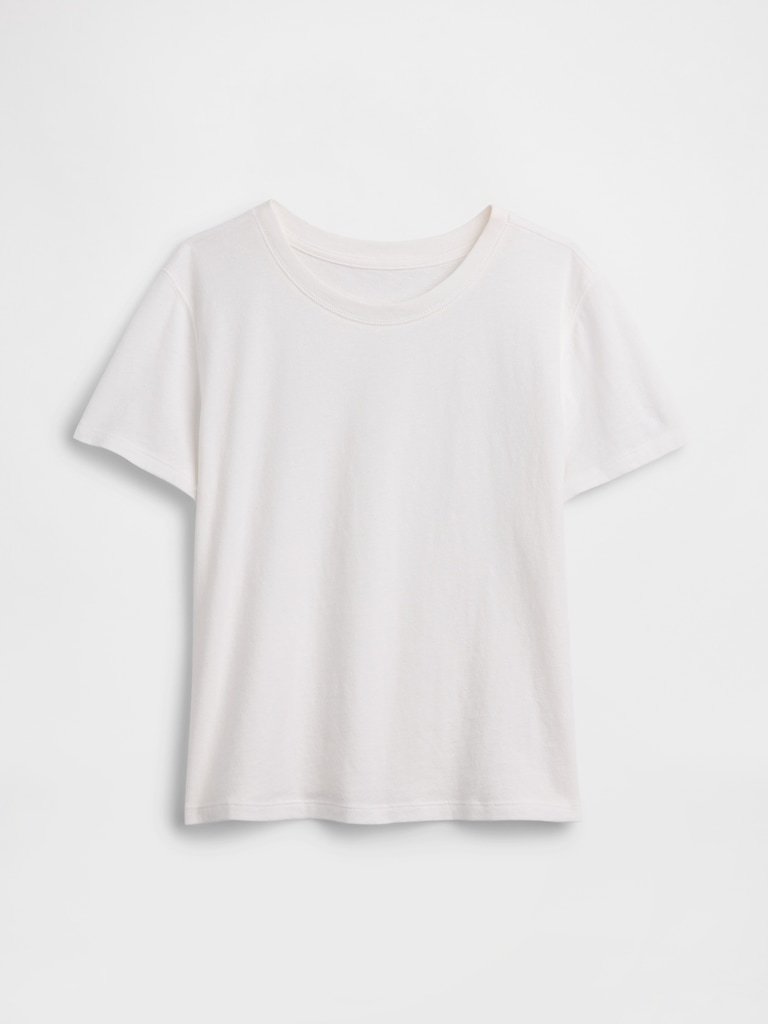 Cotton Jersey Shrunken T-Shirt